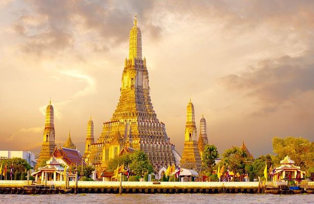 Bangkok Three Temples Tour with Grand Palace & Heritage Cruise