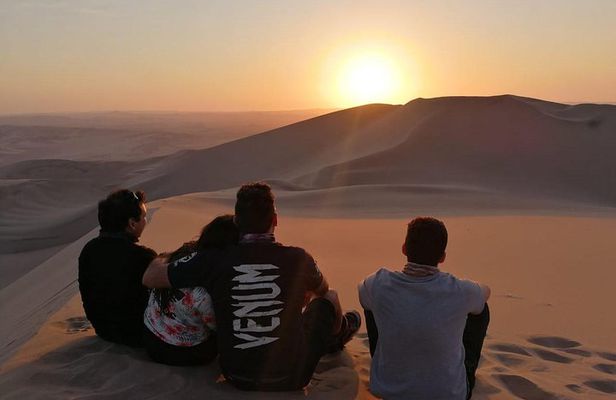 Sunset at the Oasis of Huacachina