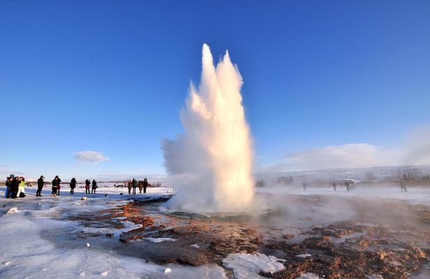 Golden Circle and Glacier Snowmobile Experience from Reykjavik