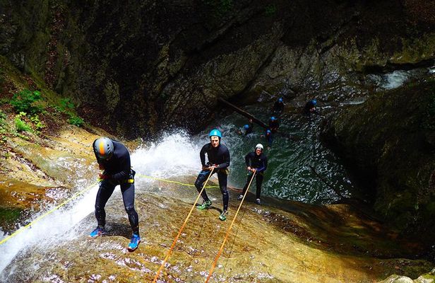 Canyoning sensation of Angon on the shores of Lake Annecy