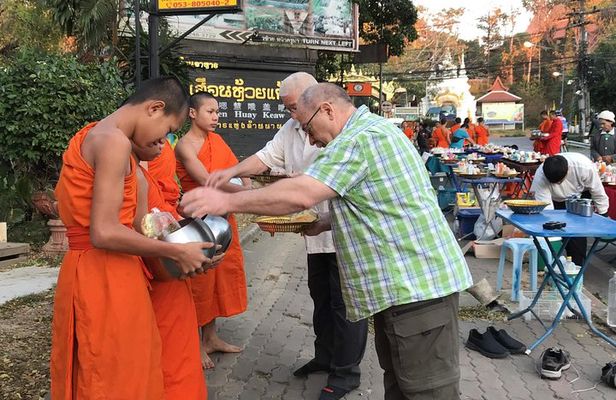 Alms and Wat Phra That Doi Suthep Private Chiang Mai Tour