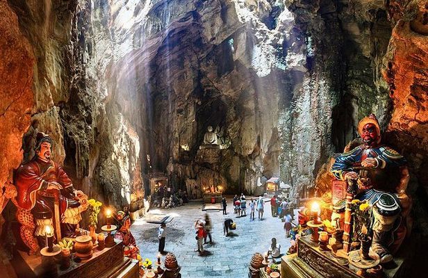 Natural Beauty of Marble Mountain and Glittering Hoi An Tour including Dinner