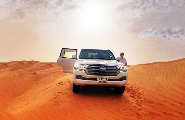 Morning Desert Safari with 4x4 Dune bashing, Camel Ride and Sandboarding