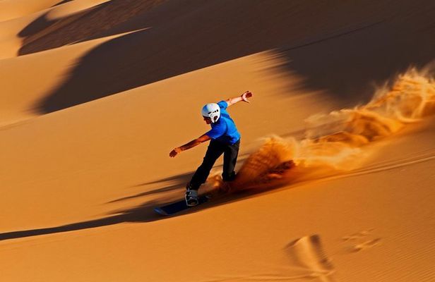 Exciting Dubai Dune Buggy Safari & Sand Boarding & BBQ Dinner & Belly Dance Show