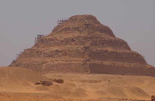 Dahshur and Memphis, step pyramid of Saqqara with flight from Hurghada