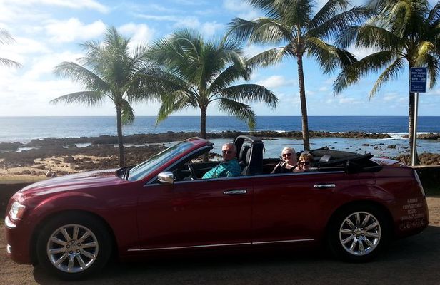 8-Hour Luxury Four Door Convertible Tour of Oahu's South and North Shores