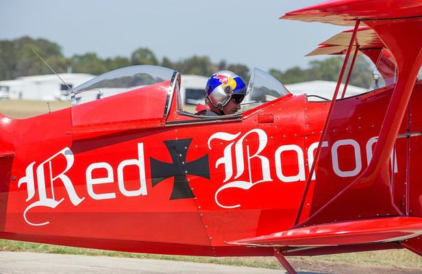 Intense Aerobatic Experience in the Open Canopy Red Baron Pitts Special