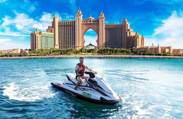 Jet Ski Tour Dubai: La Mer - Burj Al Arab- Atlantis for 1h 30min