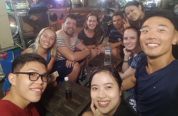 Hidden Gems Private Street Food by scooters with girl drivers.