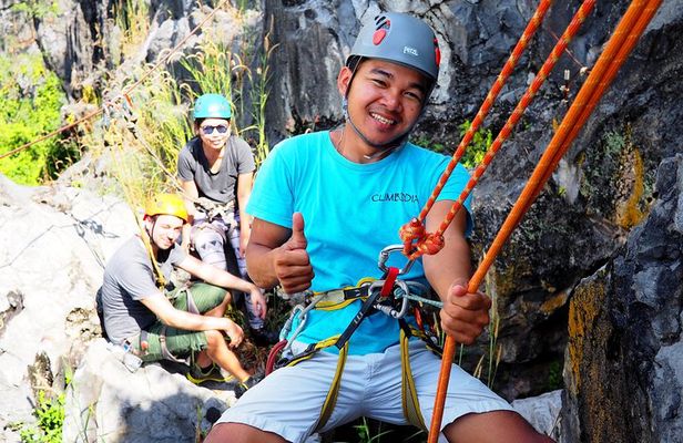 Discovery Tour: Caving, Climbing, Via Ferrata and Abseiling in Kampot