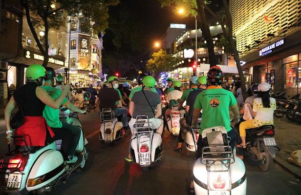 Saigon Vespa By Night Street Food Tour 4,5 Hours