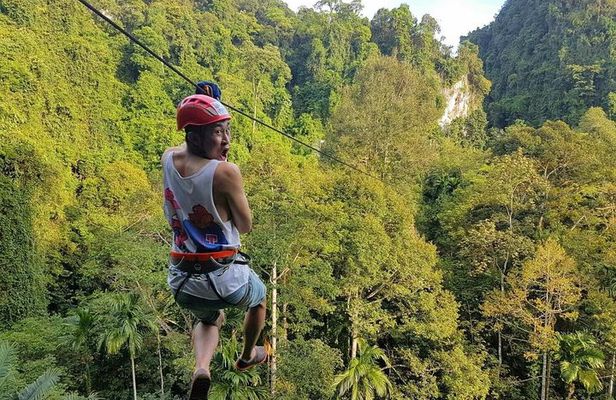 Thrilling Zipline Adventures at Thai'd Up in Krabi's Lush Jungle