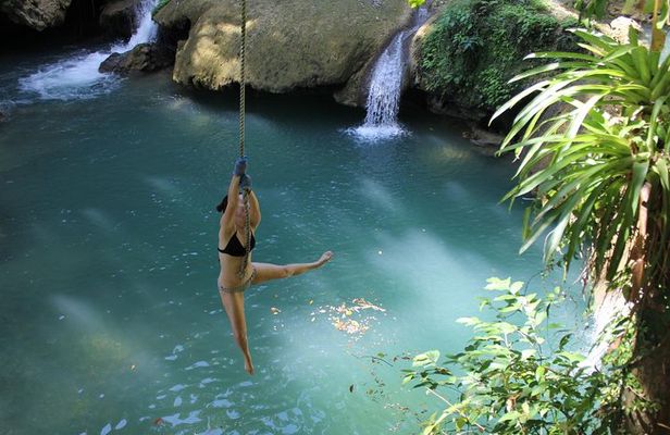 YS Falls and The Pelican Bar Adventure Tour from Negril
