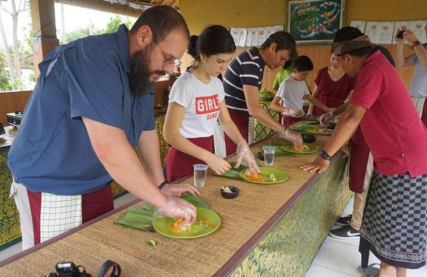 Balinese Traditional Food Cooking Class with Ubud Monkey Forest and SPA