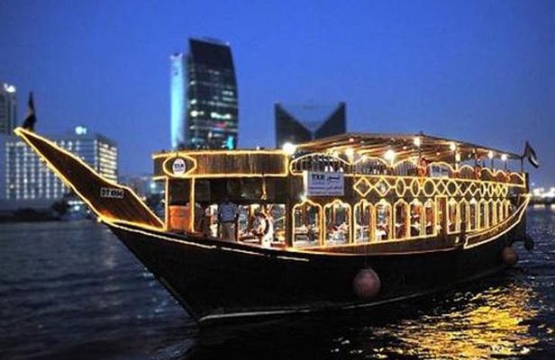 Dhow Cruise Dinner at Dubai Creek with Transportation