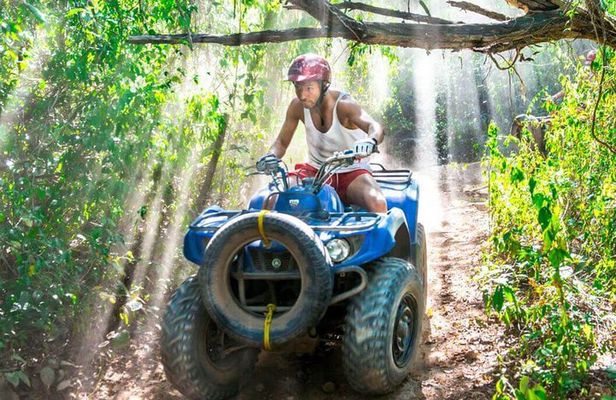 Coba Adventure: ATV, Rappel, Ziplines, Cenote, Archeological Zone Tour