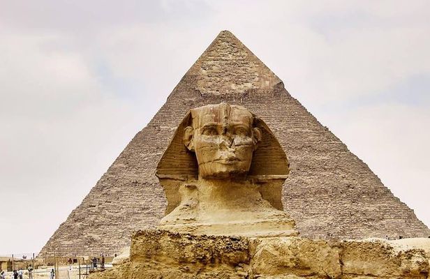 Pyramids of Giza & Sphinx & valley temple Tour with Egyptian lunch