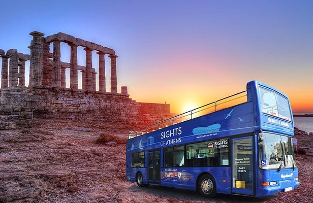 Athens Combo: Hop-on Hop-off Bus & Cape Sounion Sunset Tour