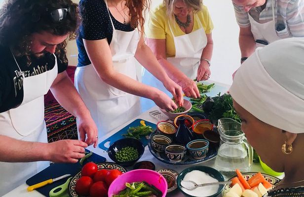 Moroccan Cooking Class & Marrakech Market Visit with Chef Khmisa