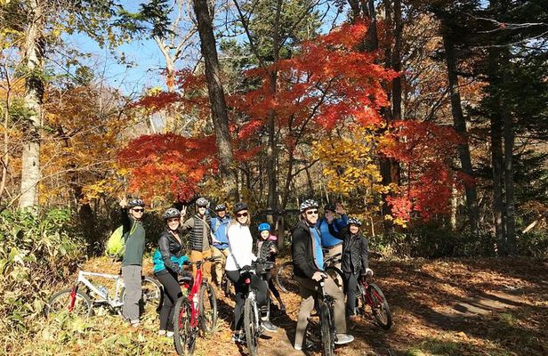 Nopporo Forest Mountain Bike Tour from Sapporo, presenting a retro Cycle cap
