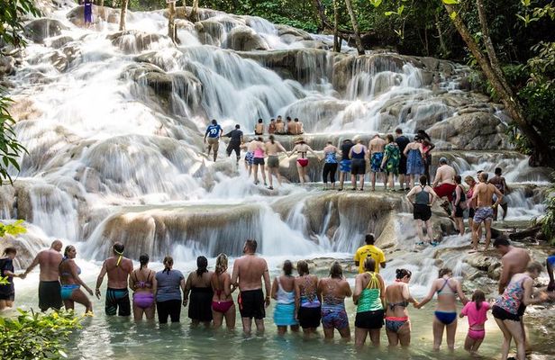 Shared Dunn's River Falls Snorkel Cruise with Music, Open Bar from Runaway Bay