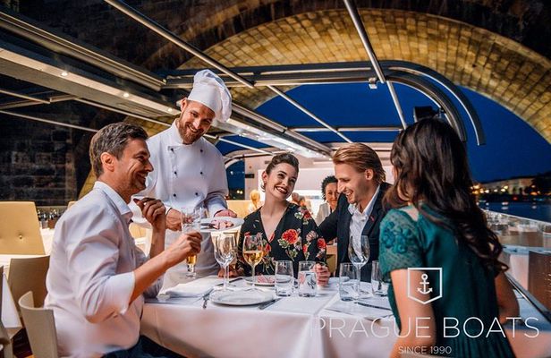 Prague Boats 3-hours Crystal Dinner Cruise
