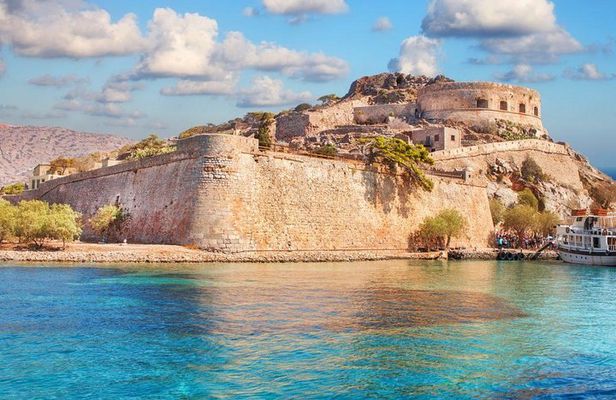 Spinalonga the Fortress of Elounda from Heraklion with BBQ