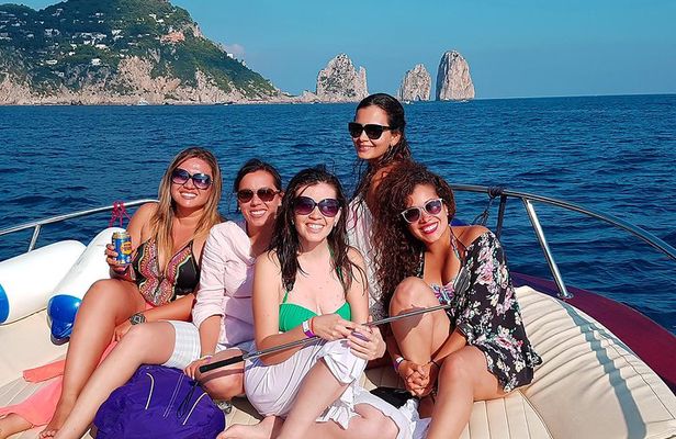 Small group Capri boat tour with transfer from Sorrento