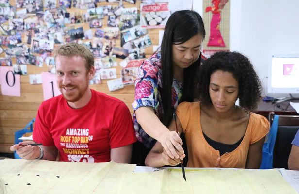 Small Group Chinese Calligraphy lessons with Becky