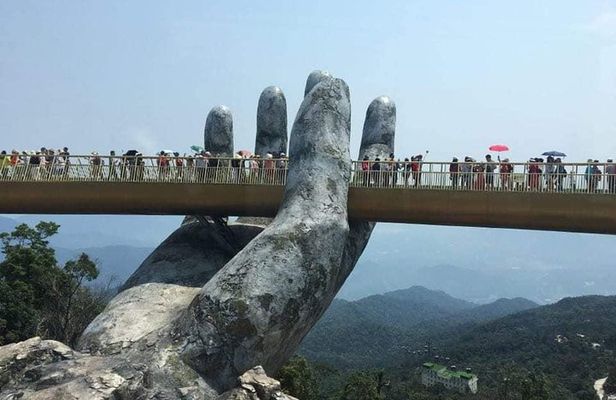GOLDEN BRIDGE & BA NA HILL in Early moring to Avoid Crowds from DA NANG or HOIAN