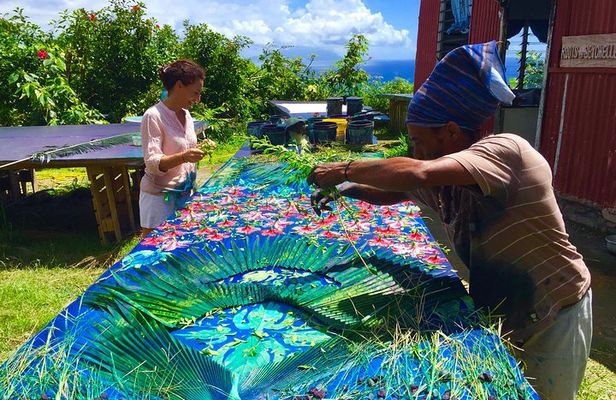 Learn the Traditional Seychelles Art of Sun Printing with Local Textile Designer