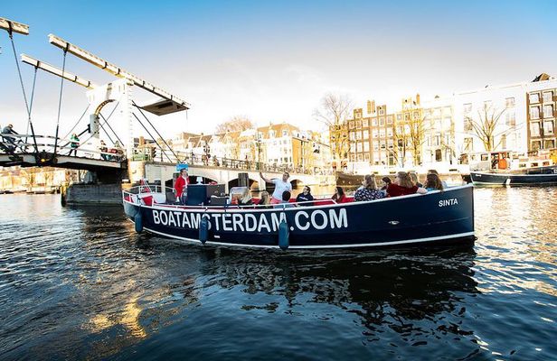 Amazing Open Boat Amsterdam Canal Cruise With Two Drinks Incl.