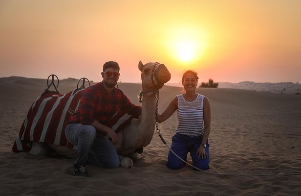 Dubai: Sunset Camel Trek, Al Khayma Camp, Stargazing & BBQ