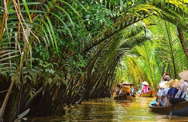 PRIVATE LUXURY Mekong 1 Day with Biking, Fishing, Cooking Class & BBQ LUNCH