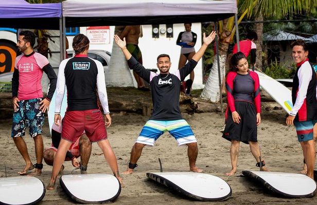 Surf Lessons with Pro Team in Jacó