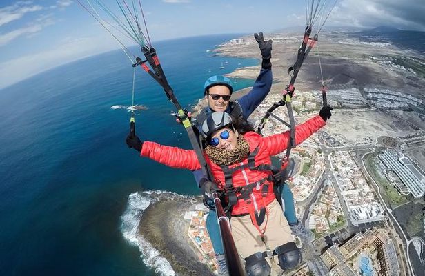 Tandem Paragliding Flight in South Tenerife