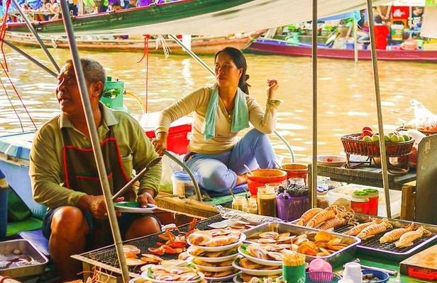 Amphawa Floating Market Tour with Maeklong Railway Market (SHA Plus)