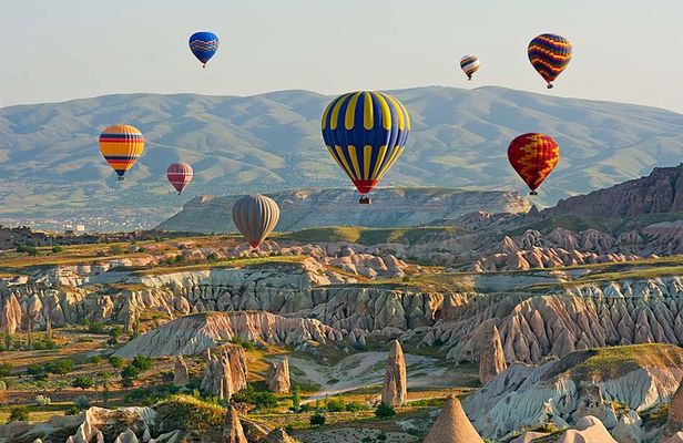 Sunrise Hot-air Balloon in Magical Cappadocia with Breakfast and Champagne