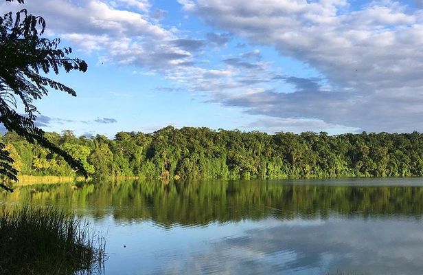 Meru waterfalls, forest walking & canoeing at lake duluti