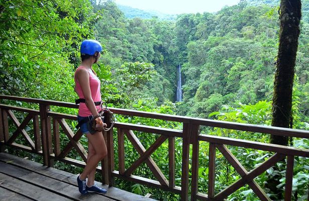 Zipline Over La Fortuna Waterfall - 7 Longest Lines