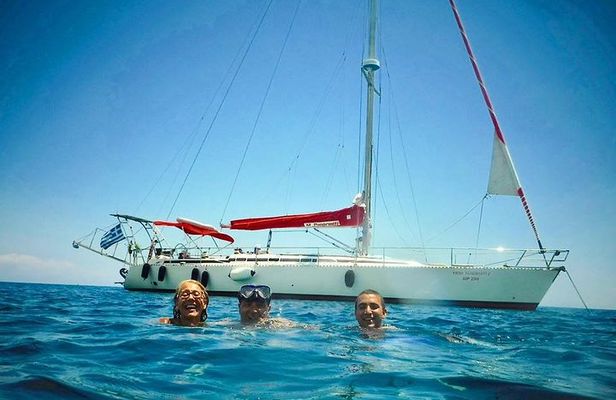 Day Cruise by a Sailing Yacht to the most beautiful bays or Rhodes (Small Group)