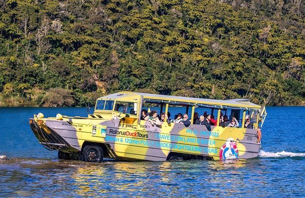 Rotorua Duck Boat Guided City and Lakes Tour