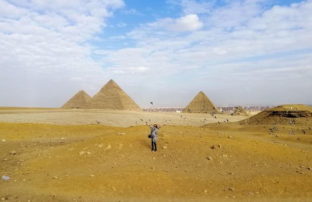 Pyramids of Giza, the Sphinx, the Egyptian Museum.