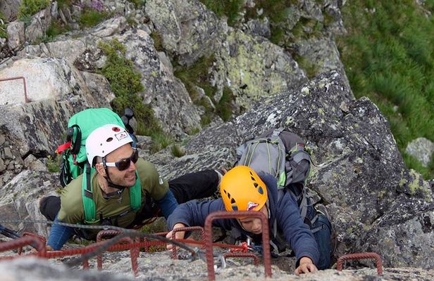 Via Ferrata Adventure on Kuklata peak 2257 m in Rila Mountain