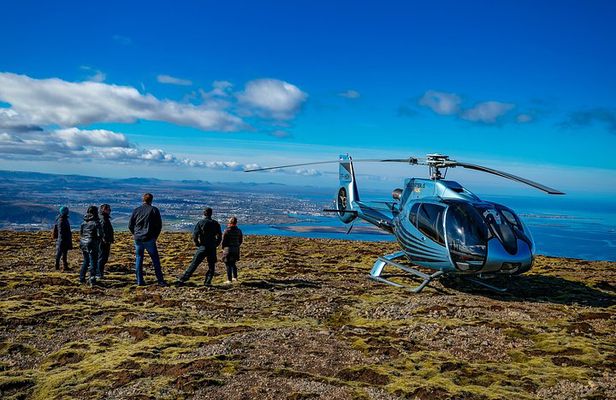 Helicopter Tour with Mountain Summit Landing from Reykjavik