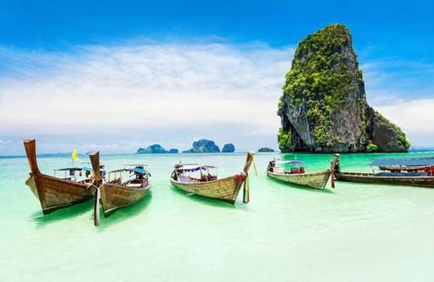 KRABI: 4 Island Snorkeling & Relax by Long Trail Boat with Lunch