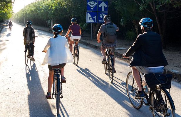 Tulum Bike Tour Tulum Maya Ruins Cenote Swimming Pueblo History Art Tacos Lunch