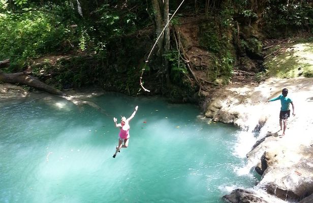 Blue Hole and Dunns River Falls from Falmouth