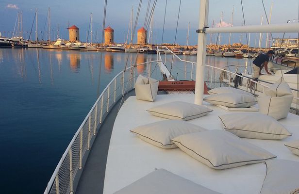 Sunset Cruise with a Swimming Stop at Kalithea Bay
