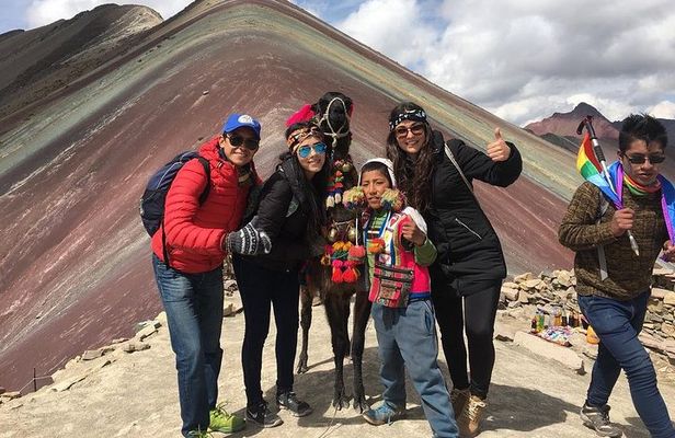 The colors of the Andes:The Rainbow Mountain.